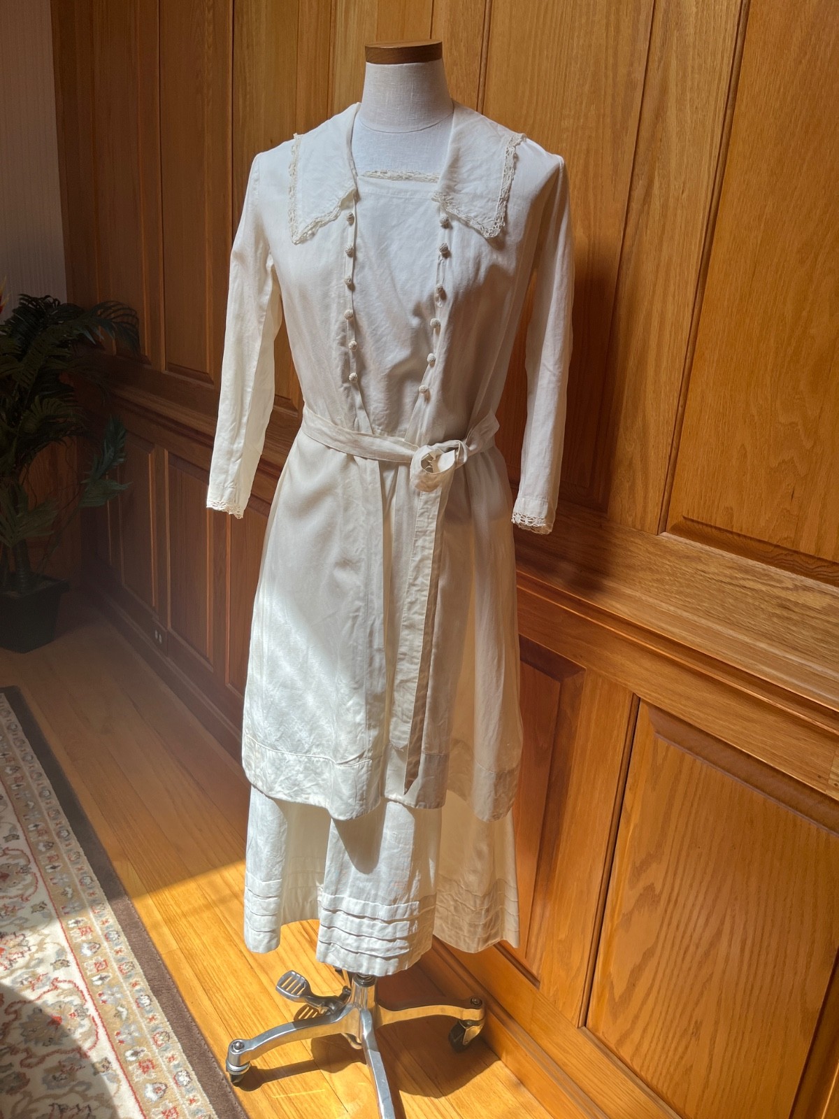 Antique Victorian Top and skirt, with a tie belt