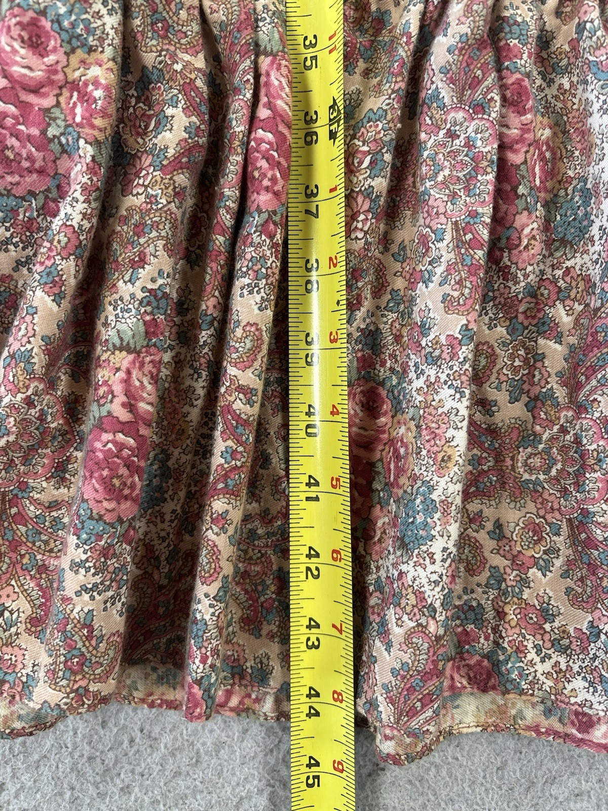 Vintage Foxy Lady San Francisco Dress Womens 5/6 Hippie Prairie Boho Floral 70s