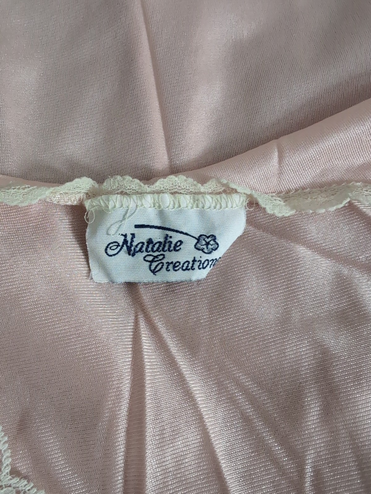 Vintage Natalie Creations Nightgown Nylon Lace Size Medium