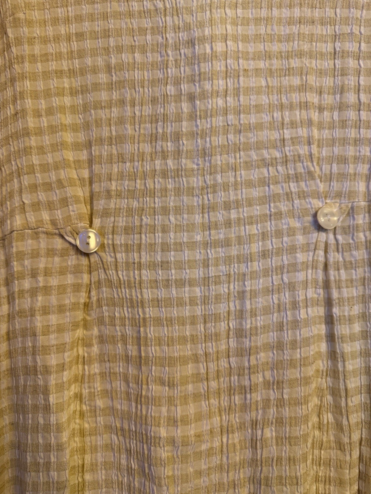 Vintage Talbots Yellow Gingham Dress Size 10 Made In USA