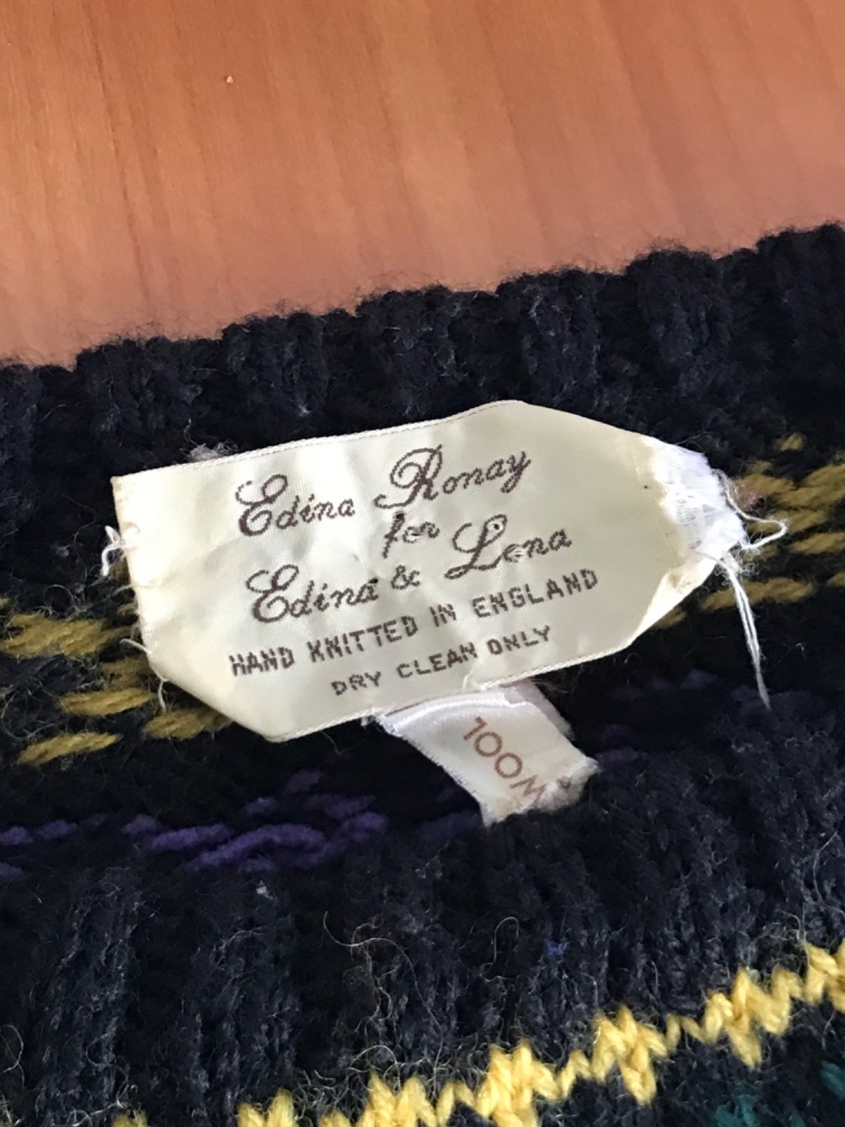 Edina Ronay for Edina Lena sweater wool LIMITED EDITION / RARE