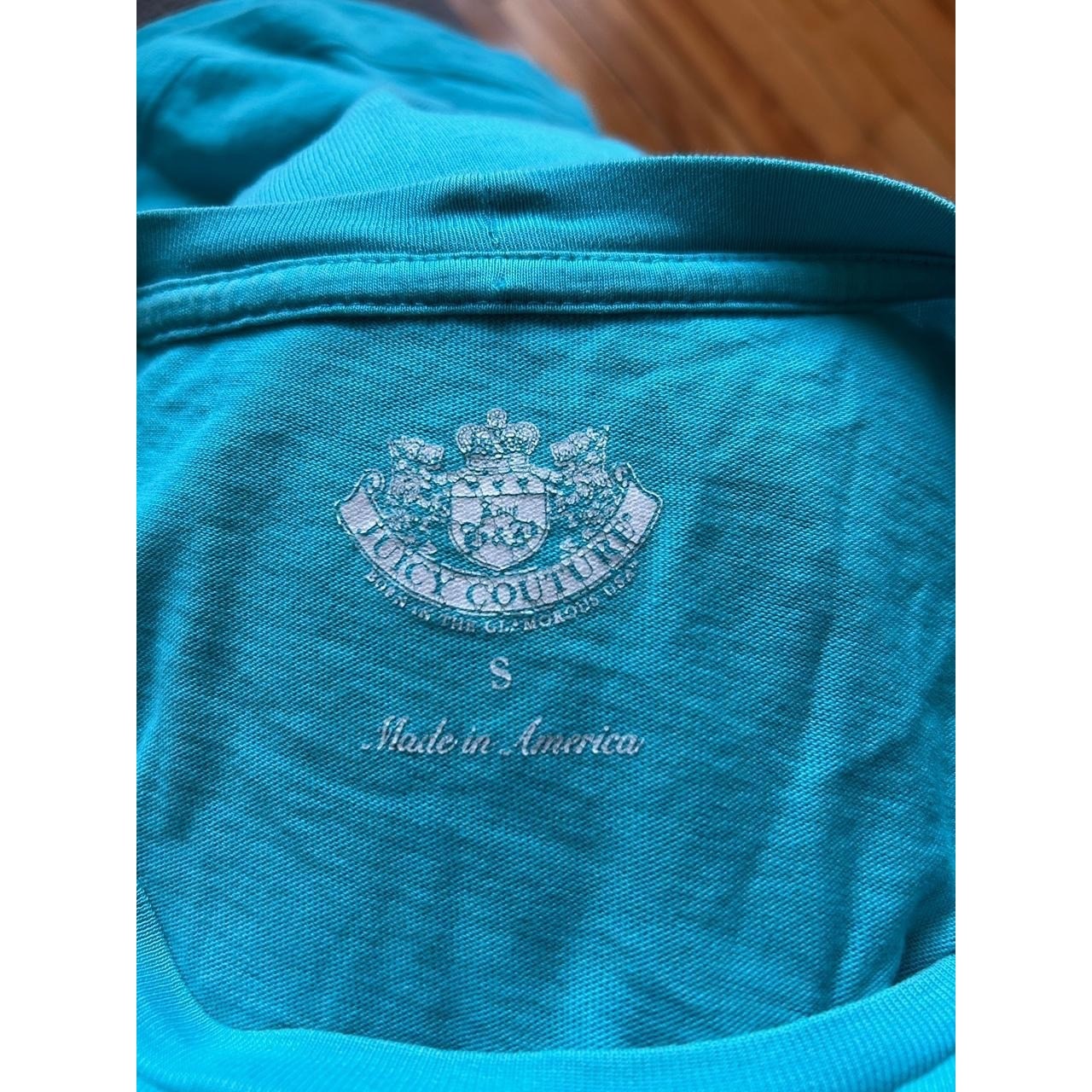 Vintage Juicy Couture Indie Sleaze McBling Women’s Baby Tee Y2K Gold Glitter SM