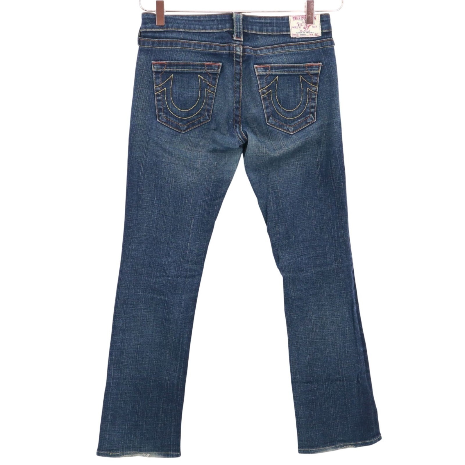 True Religion Johnny Jeans Womens 29 Blue Y2K Cowgirl Western Rodeo Vintage