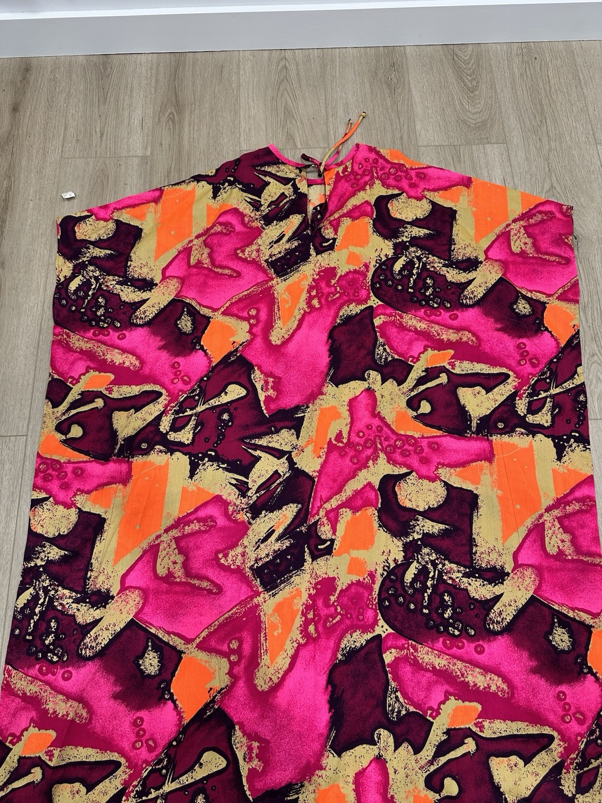 NWT Vintage Made In Hawaii Dress Cape Size Large JCPenney Abstract