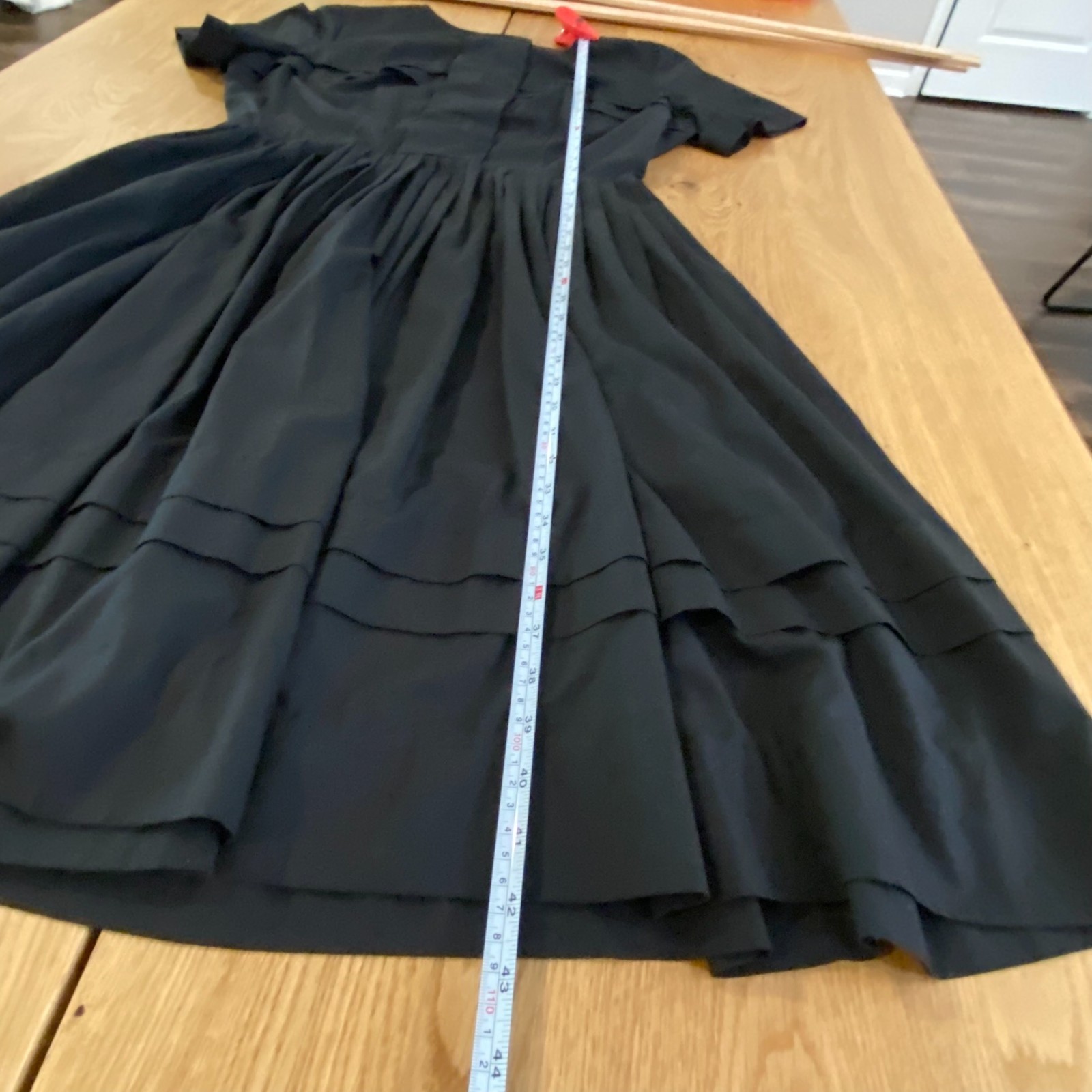 Henry-Lee Vintage Designer Sample dress Black Size 20 50’s Retro Wednesday Adams