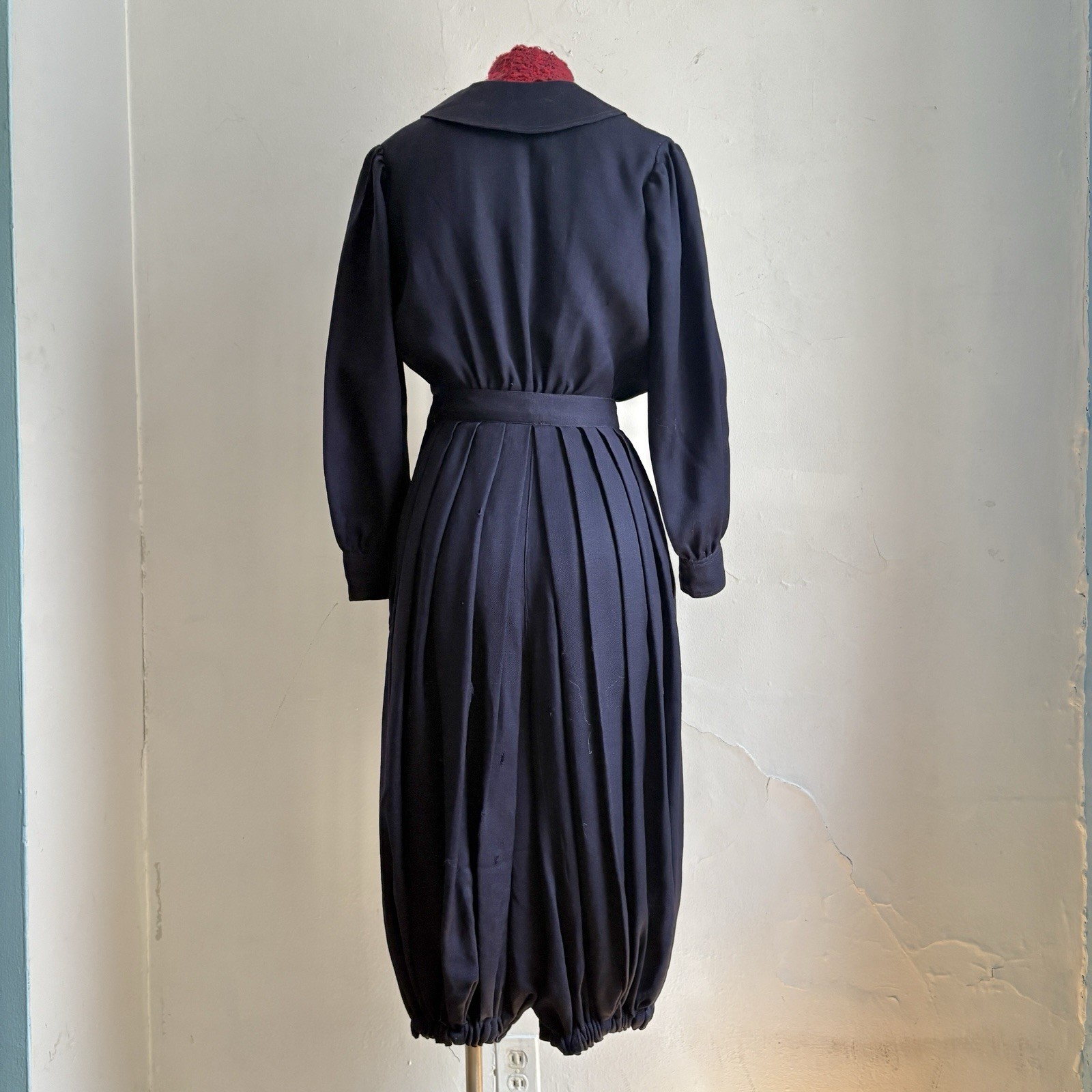 Antique Edwardian Blue Wool Gym Suit Jumpsuit 1911 Vintage Sports
