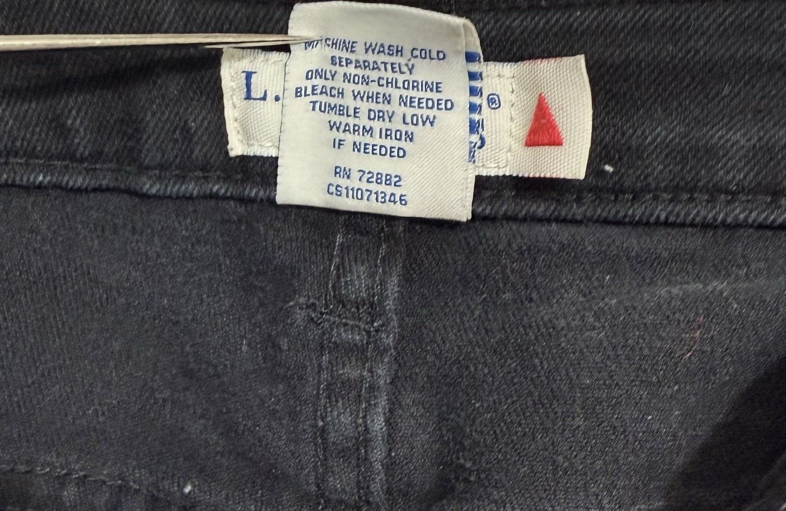 VTG Women’s Jeans LA Blues Black 34” Waist 90s Straight Leg High Rise Mom