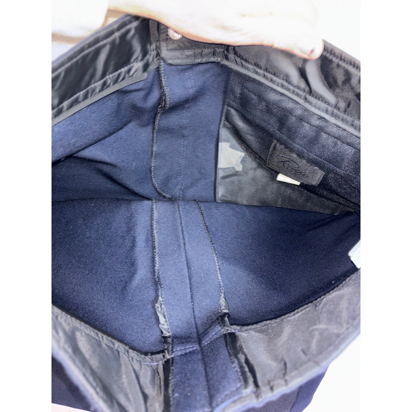 Vintage Roffe Ski Pants Womens 36 Regular Navy Blue Wool Blend Made in USA Retro