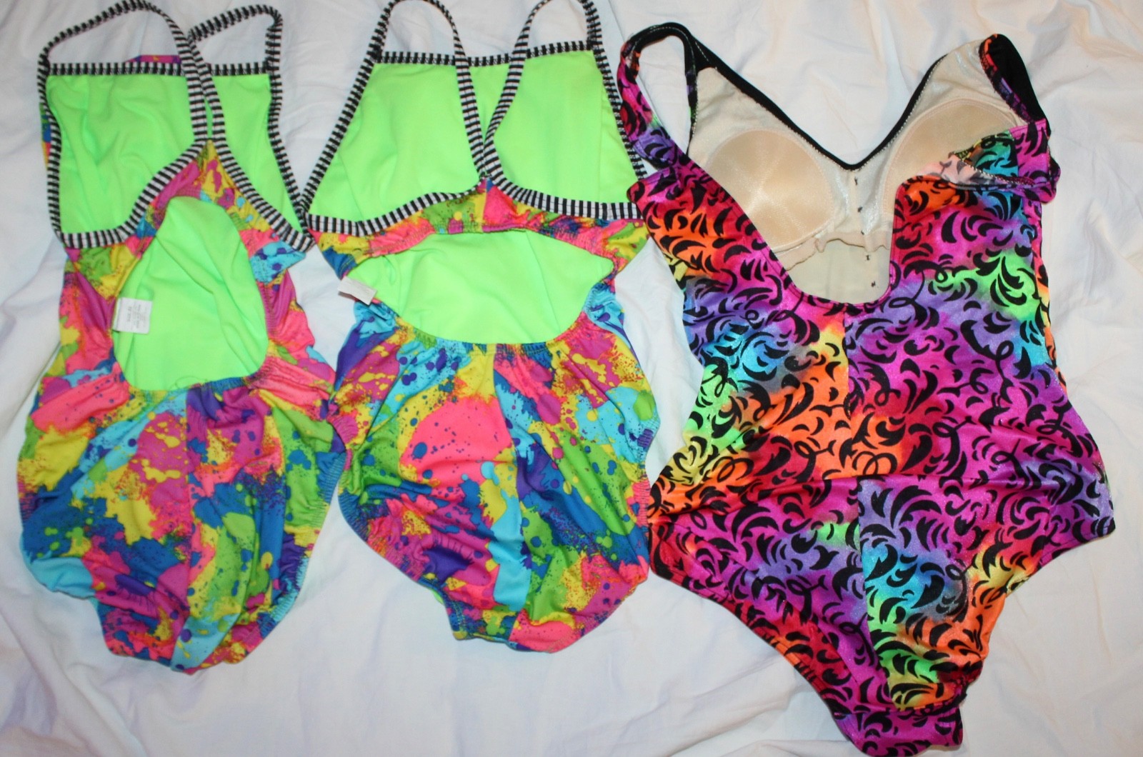 Vintage swimsuit bathing suit lot 80- 90s 1 piece maillot 10 items clearance