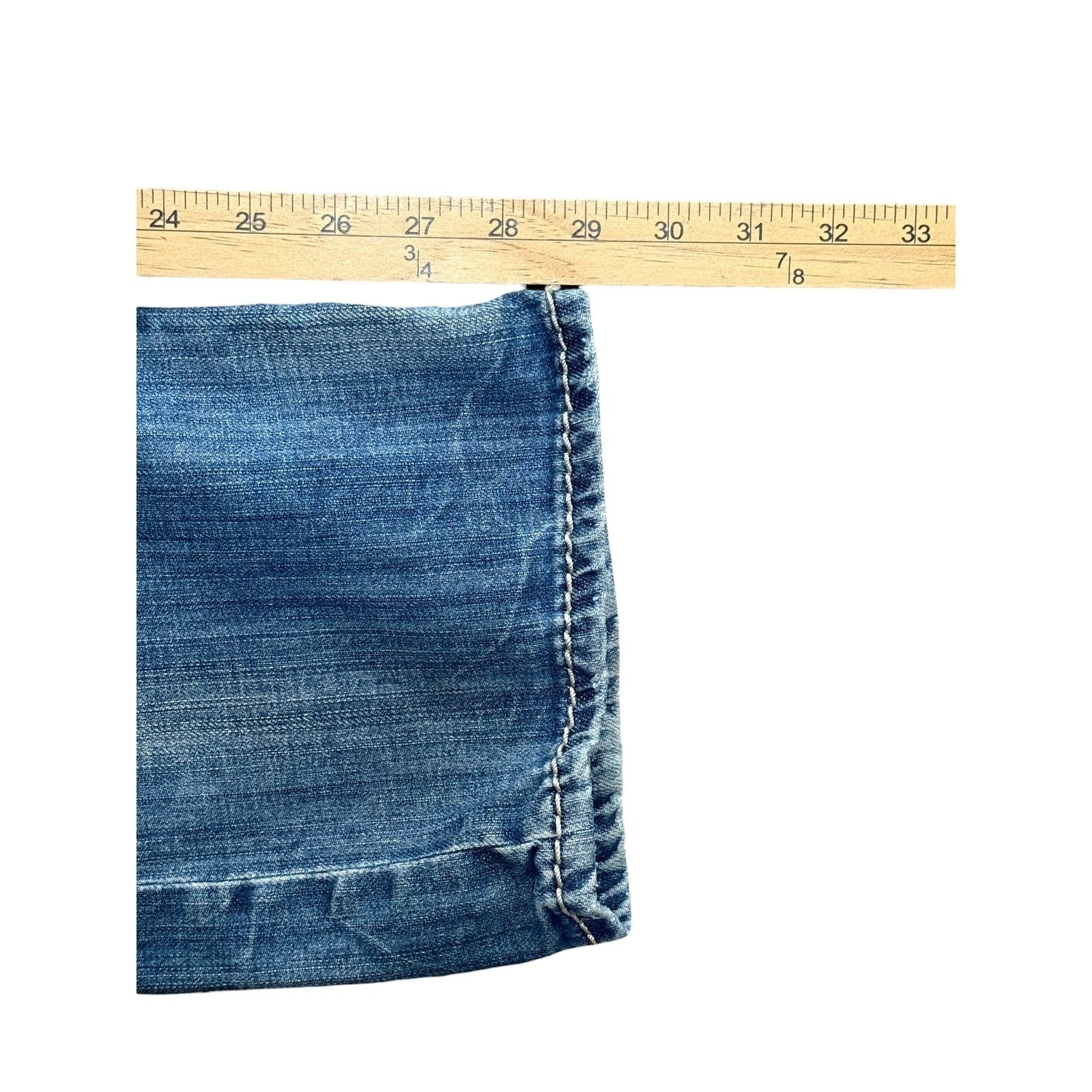 Big Star Y2K Low Rise Bootcut Jeans Womens 30 Embroidered Denim Blue