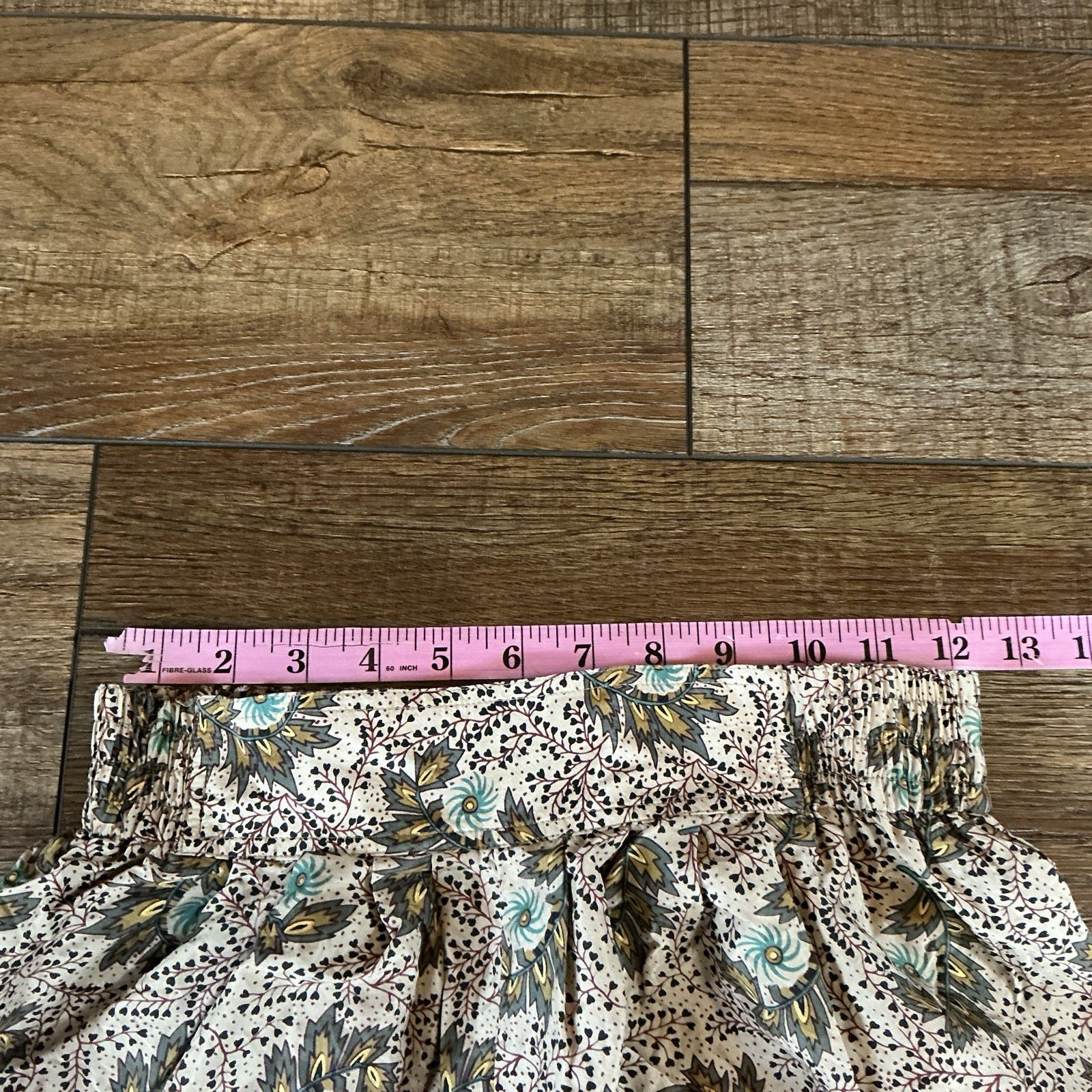VINTAGE Carole Little 100% Silk Wmns Size 4 Floral Print Pull-On Pants Boho #9E4