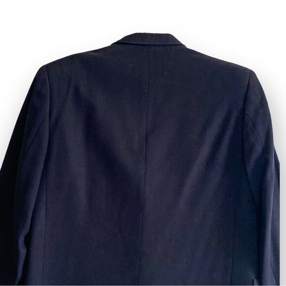Vintage Et Vous (Paris) Navy Blue Wool Jacket, Size Unisex S, From 90s