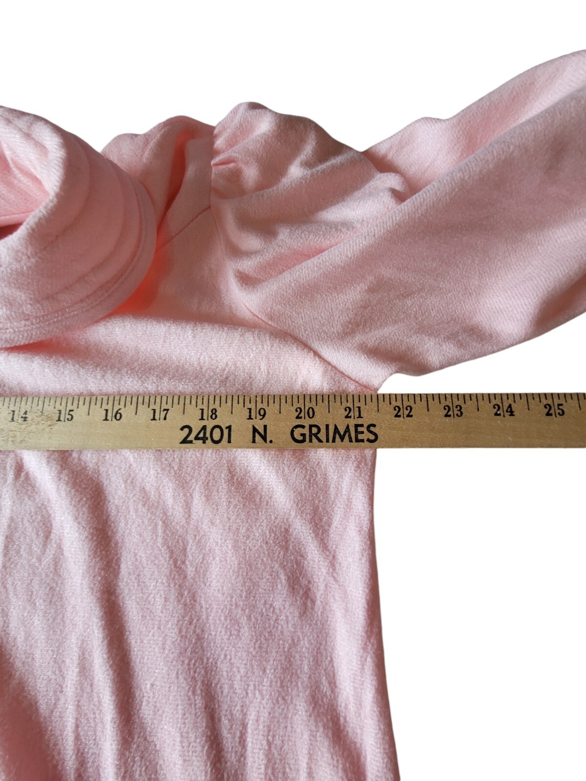 Vandemere House Robe Womens Sz Large Vintage 70s Pink Half Zip Long Sleeve
