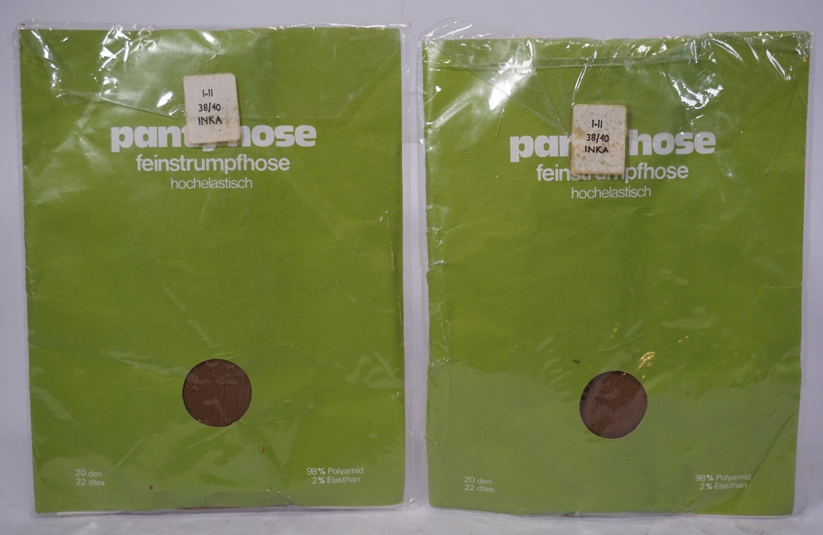 2x vintage rare Sabrina panties pants size 38/40 I-II Inca fine tights in original packaging