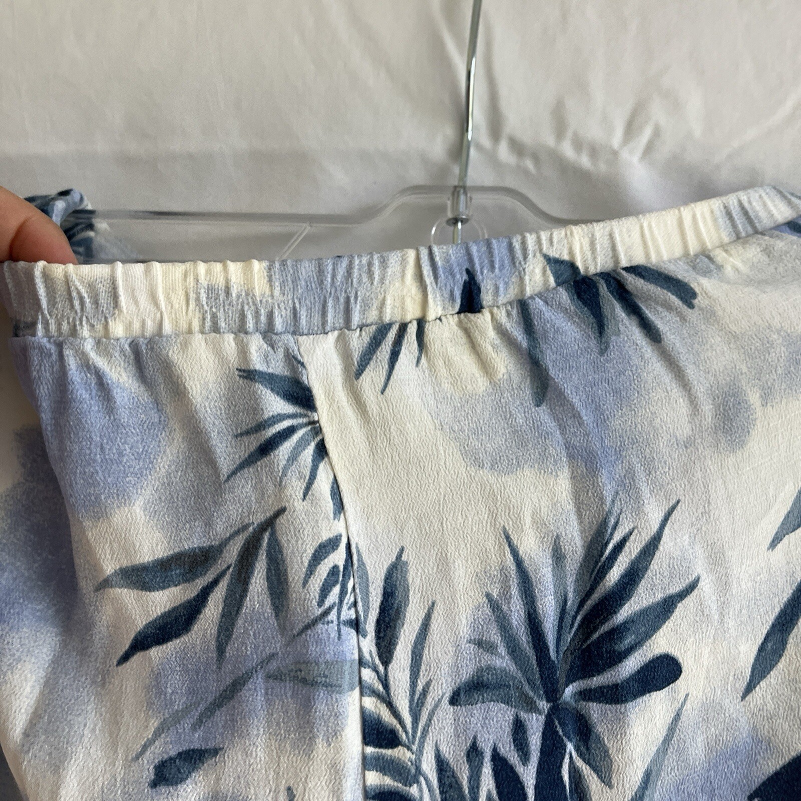 John Paul Richard Uniform skirt set, 100% rayon, tropical print, vintage, Size M
