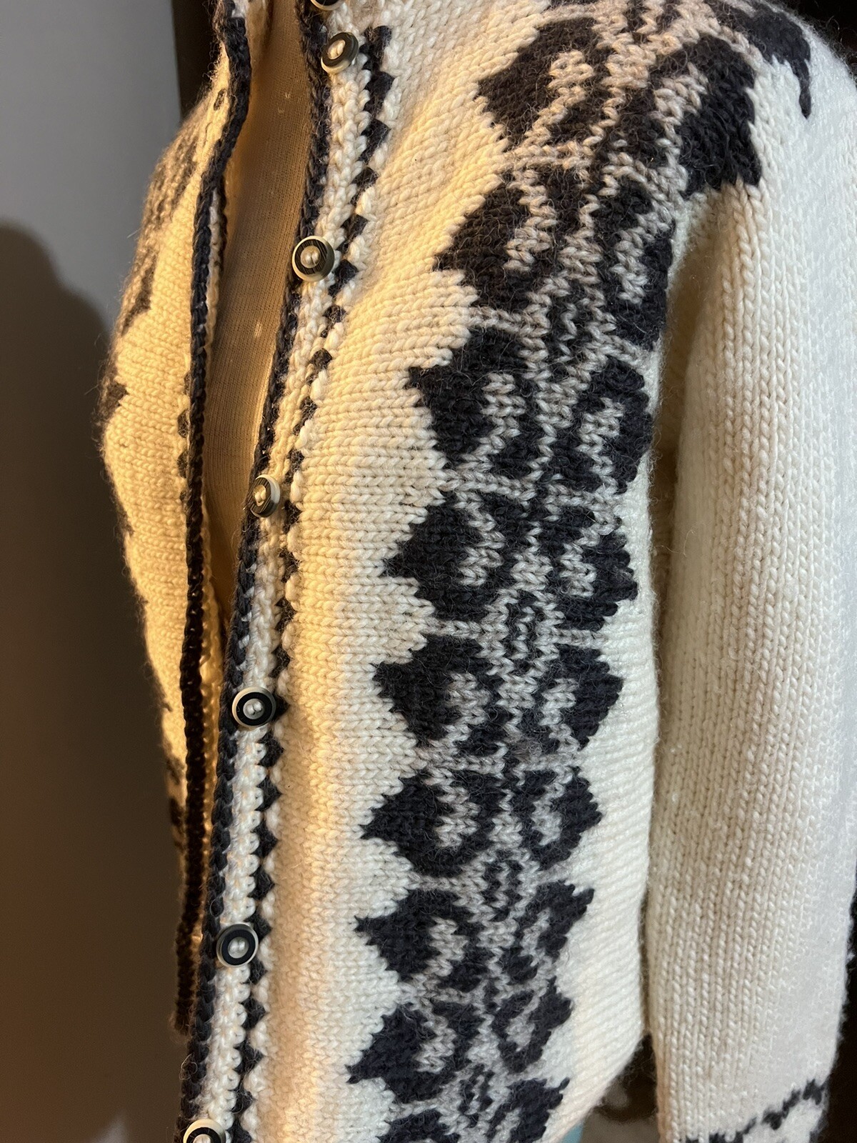 Vintage Handknits of New Zealand Wool Cardigan Sweater Women’s Small S