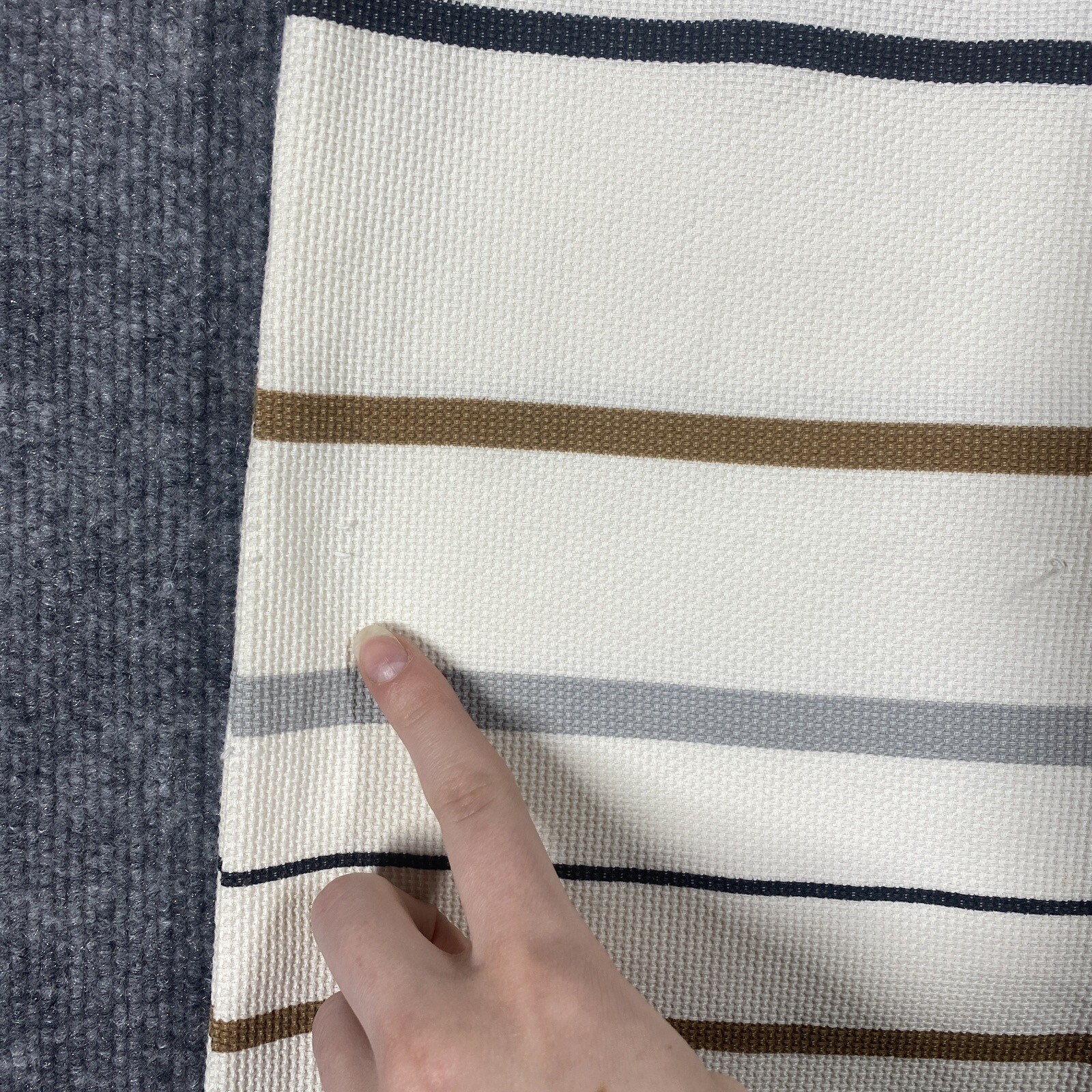 VINTAGE 50s 60s Mod A Line Shift Dress Size 14 Striped Button Up Collar 1960s