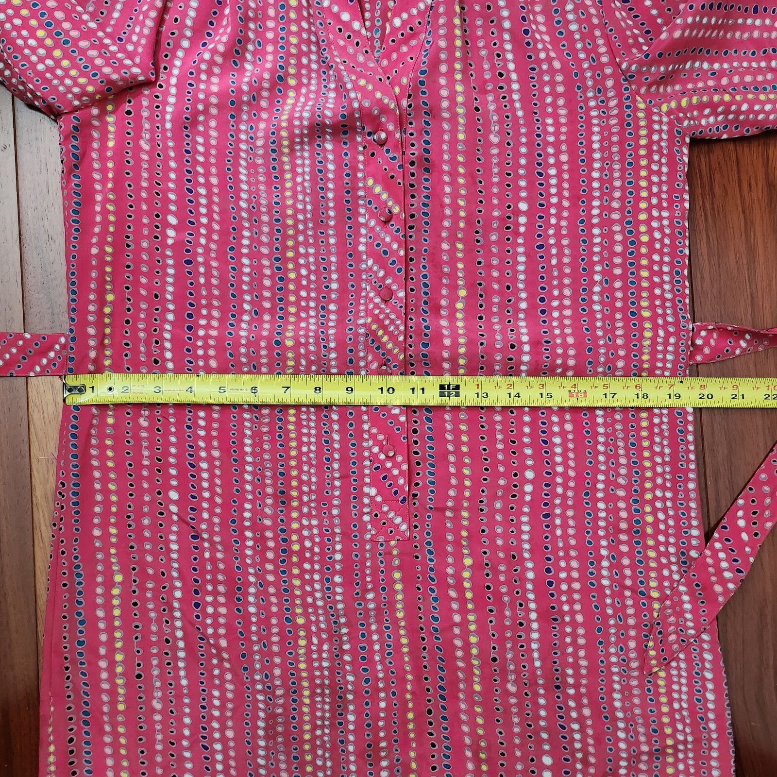 Vintage Schrader Sport New York 100% Polyester Belt Dress 10 Made in Korea