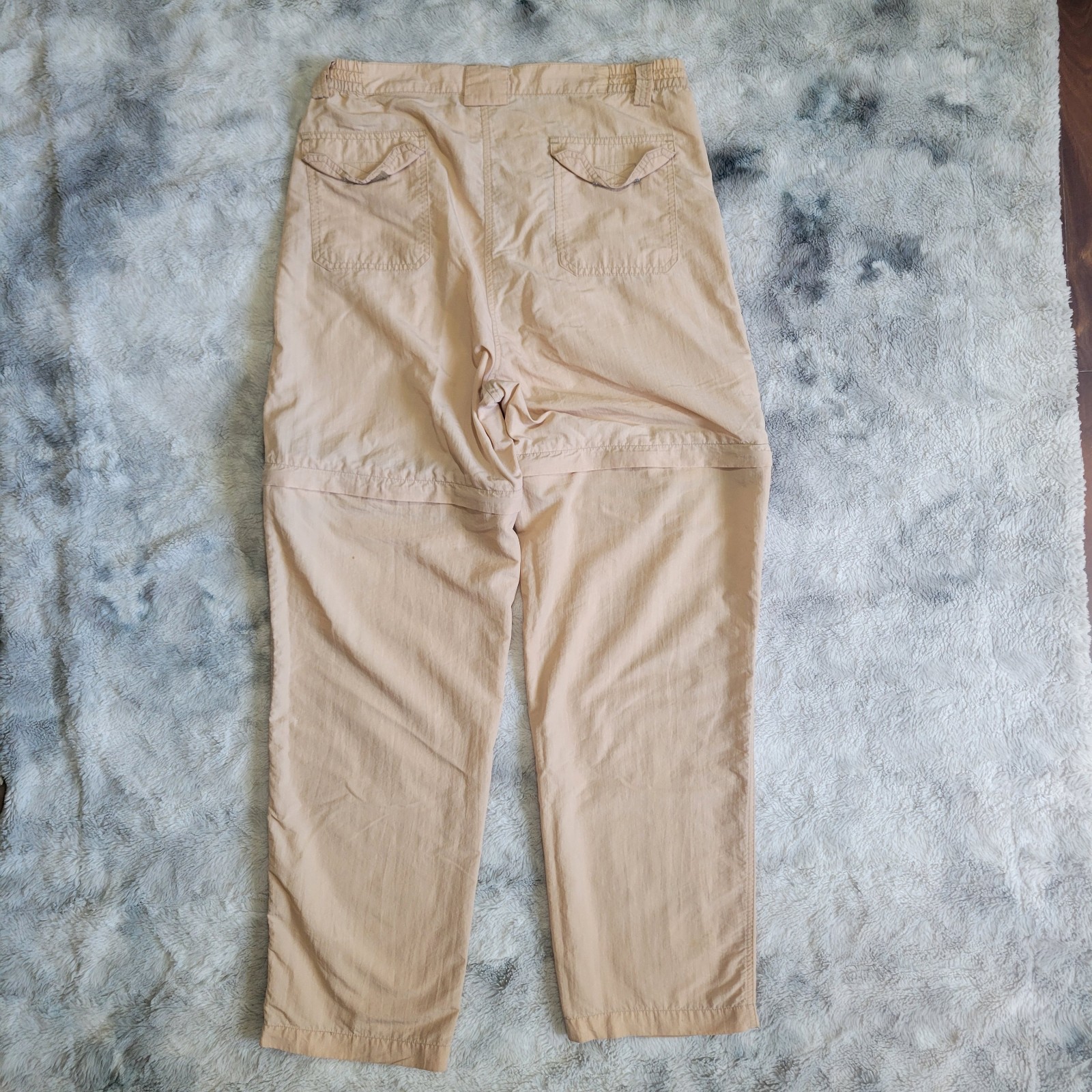 Flawed Vintage Bimini Bay Convertible Zip Off Cargo Pants Khaki Gorpcore 12