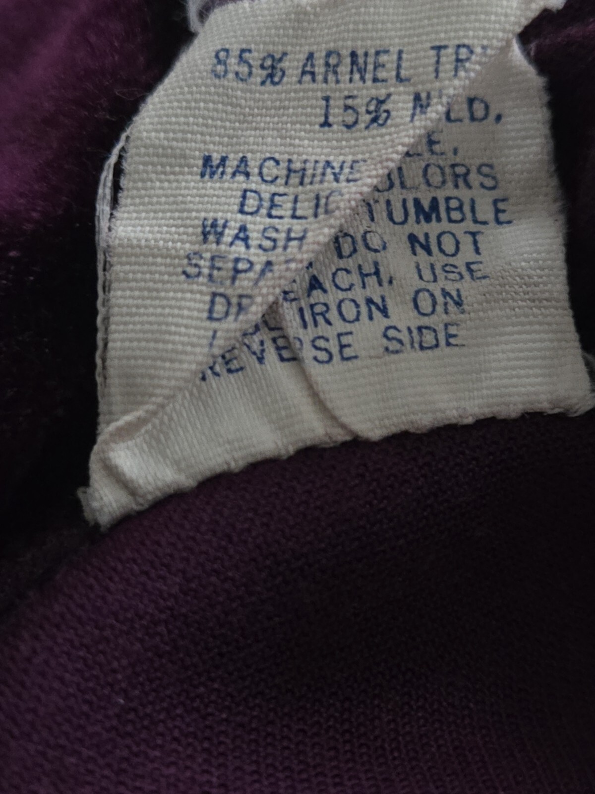 VTG Robe Lara Dee By Charm Warm Fleece Zip Lounge Housecoat 2 Pocket Purple Sz L