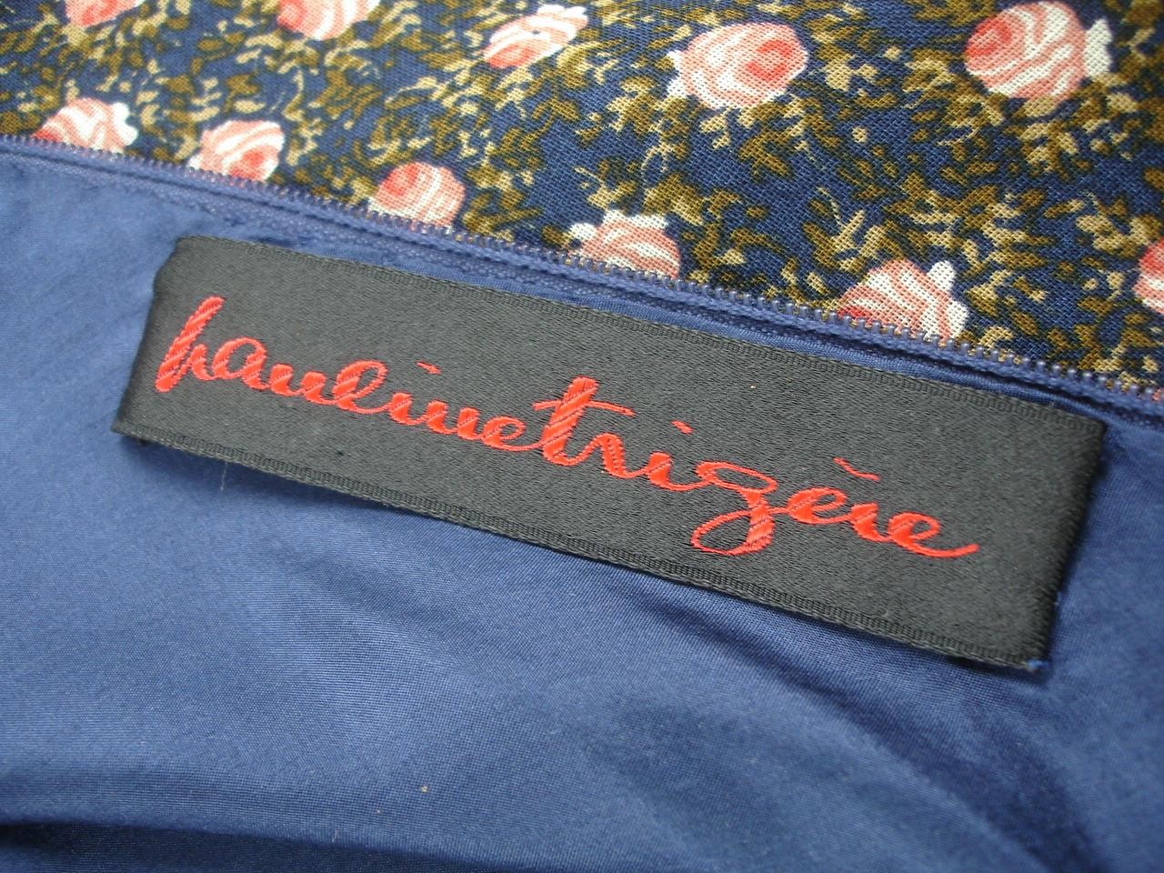 Women’s M L 10 Vtg 1960’s Pauline Trigere Long Sleeve Floral House Dress Scarf