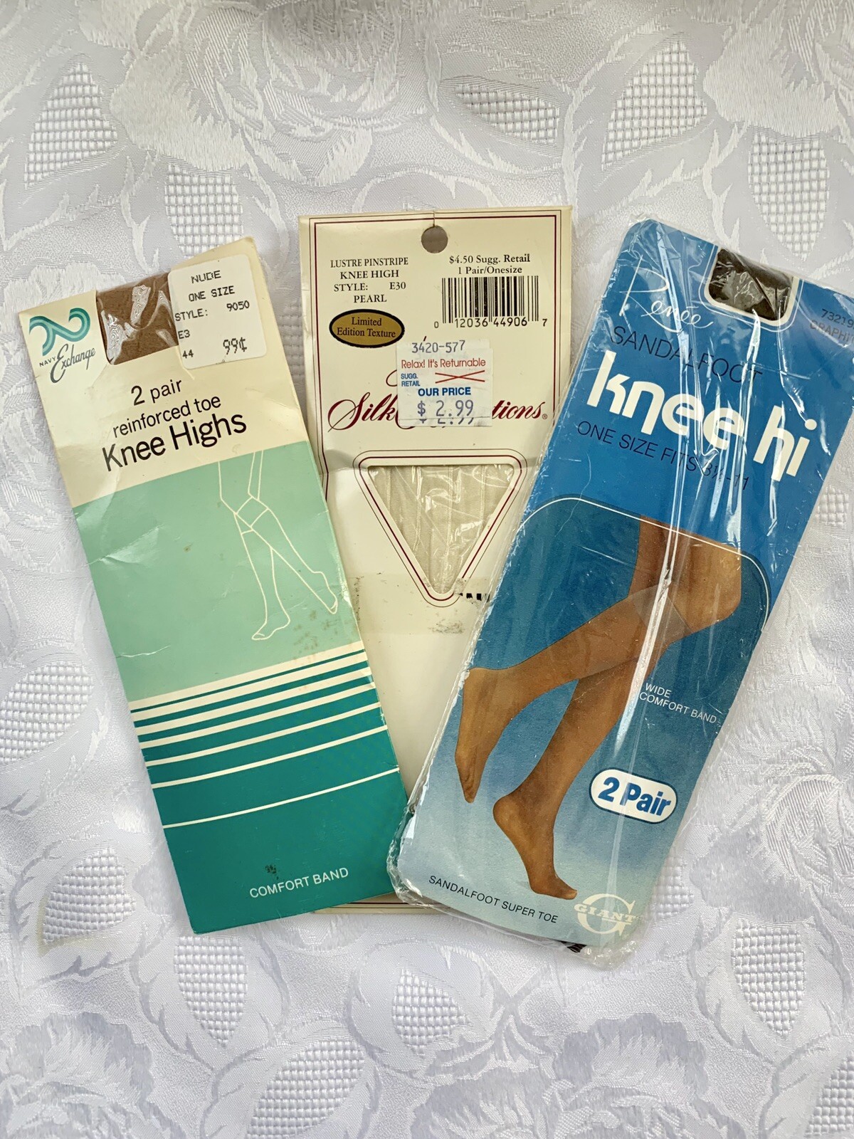 Lot of VTG Knee Highs Women’s Various Brands NEW