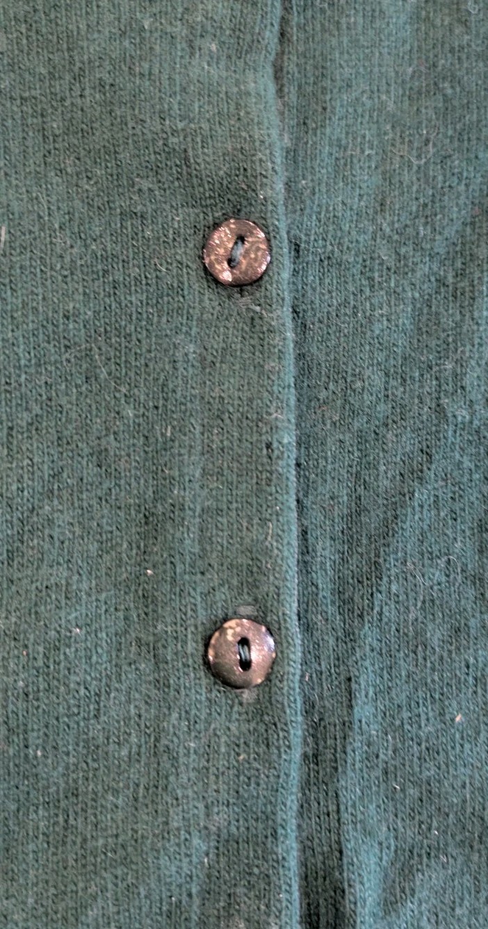 Pringle Made n Scotland Scotch House Vintage100% Cashmere Sweater Cardigan Green