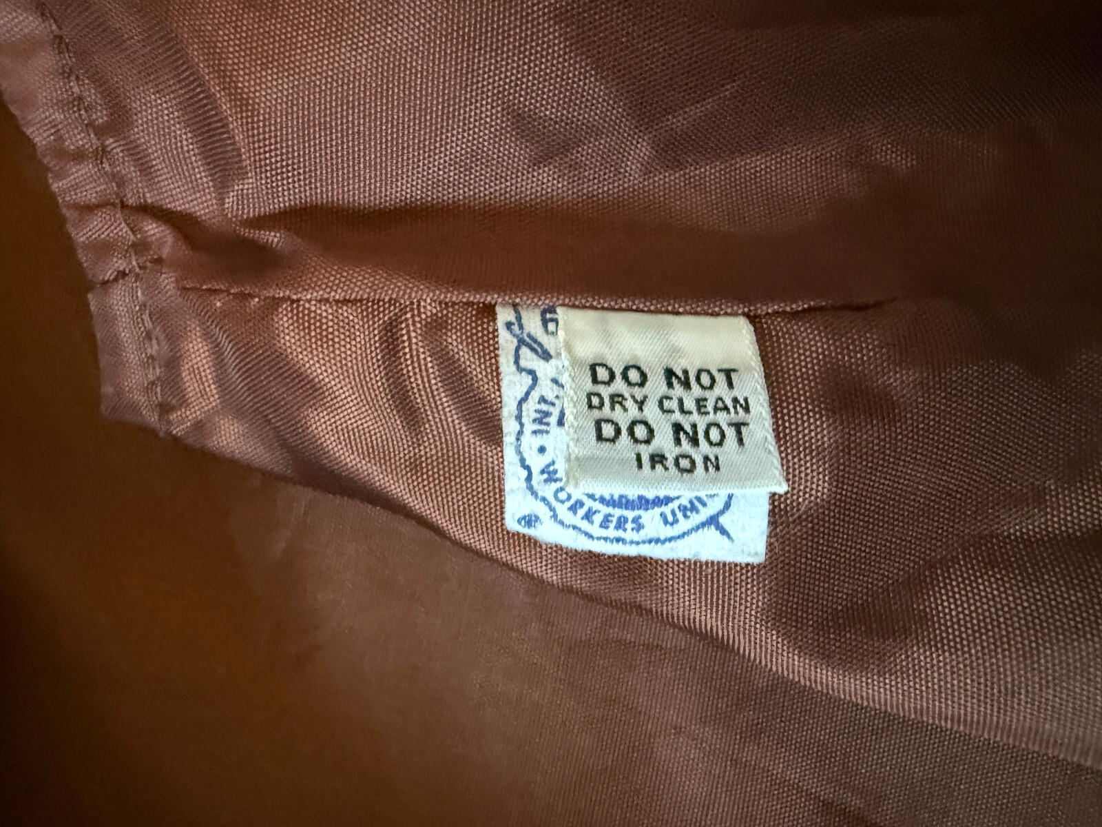 Vintage ILGWU INT LADIES GARMENT WORKERS UNION – Women’s Leather Vest – Small