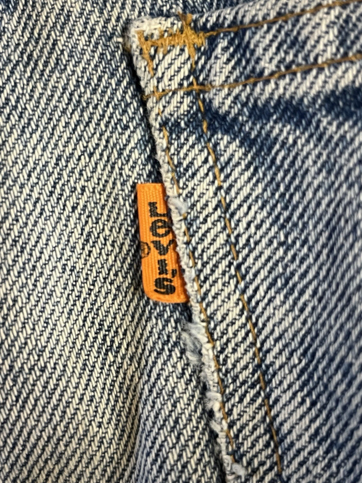 Vintage 70s Levi’s Orange Tab Bell Bottom Jeans Flared Denim W31 L30