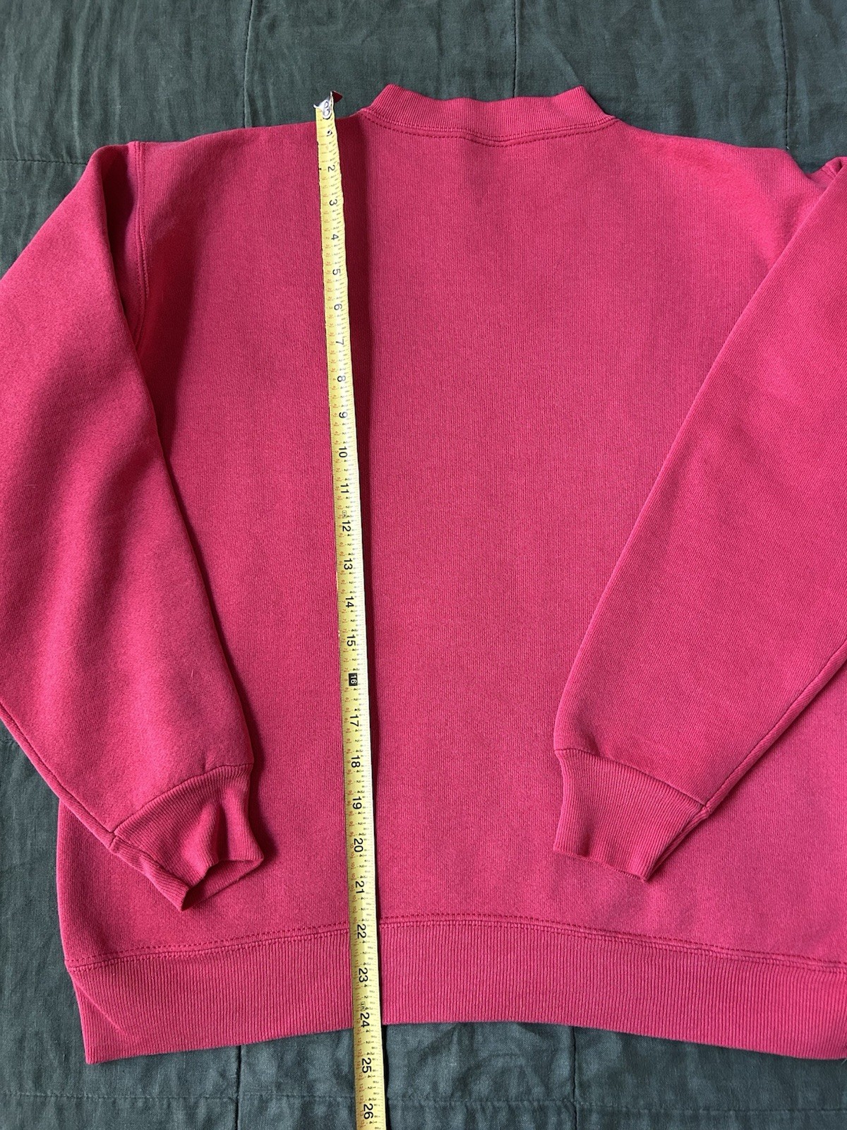 vintage 70s 80s Red sweatshirt medium, Loopwheel Construction, Cotton