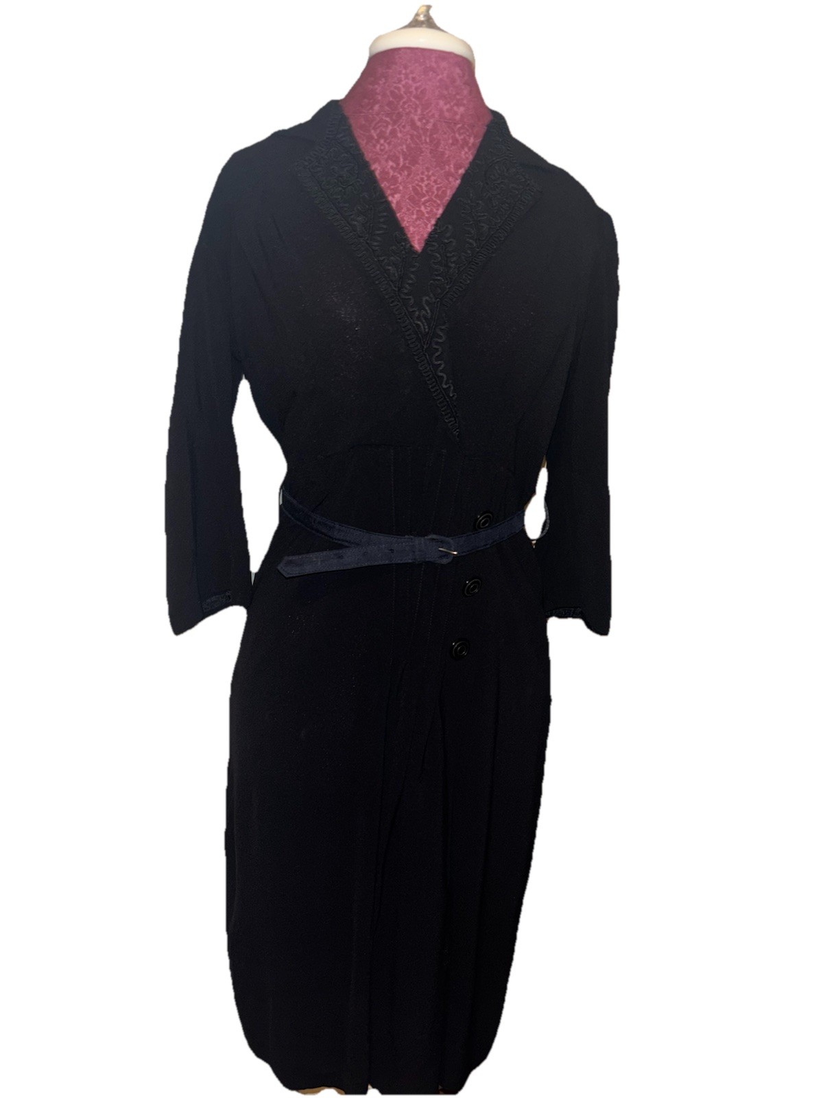 1940’s Genuine Navy Day Dress Pin Up Medium WW2 Era Vintage Retro