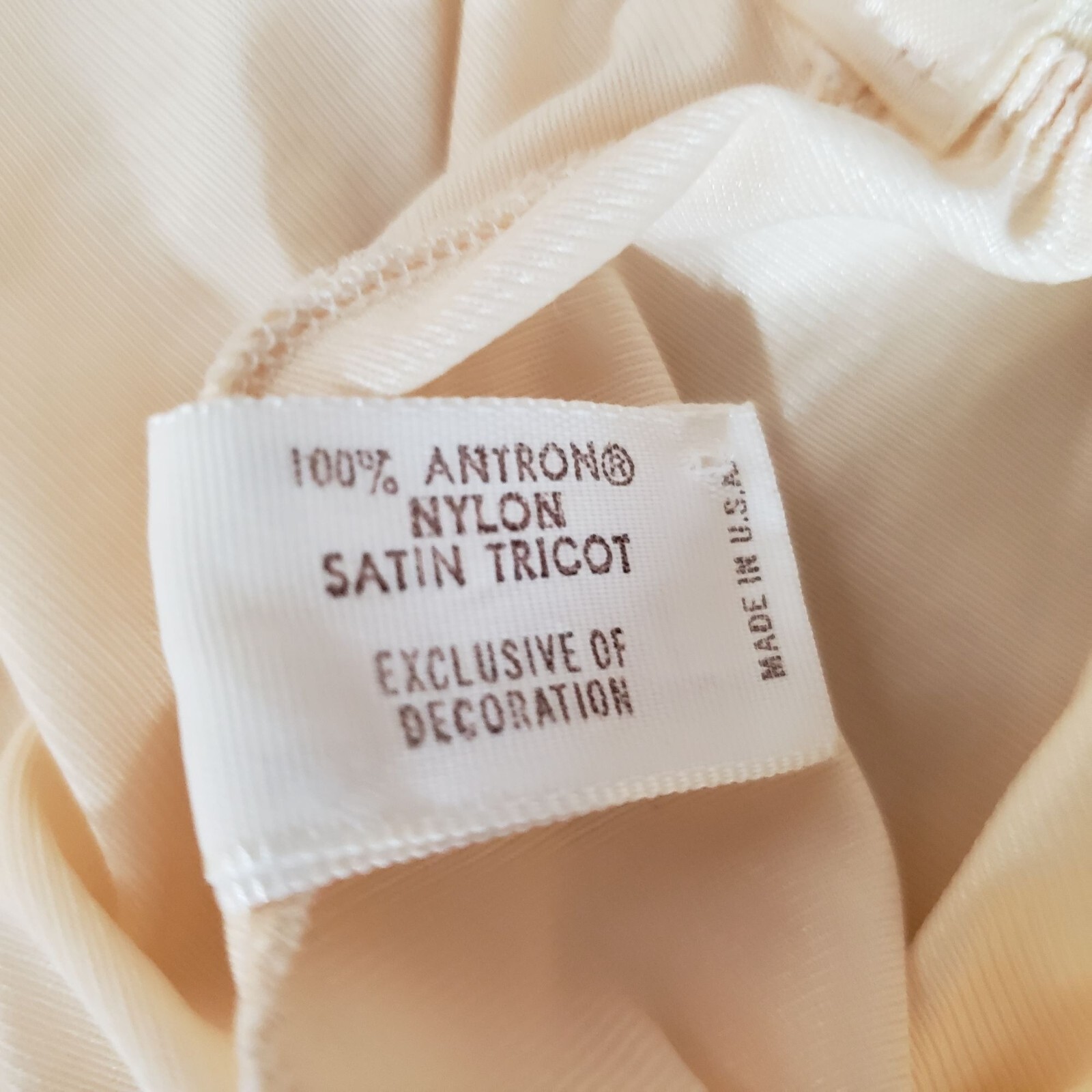 Vintage Hollywood Vasarette Half Slip Cream Size Small Lace Trim