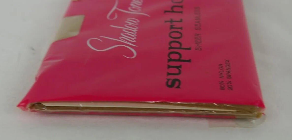 Vtg. Women’s Shadow Tones Support Hose Sheer Seamless Fanfare A 8.5- 9 RN18768