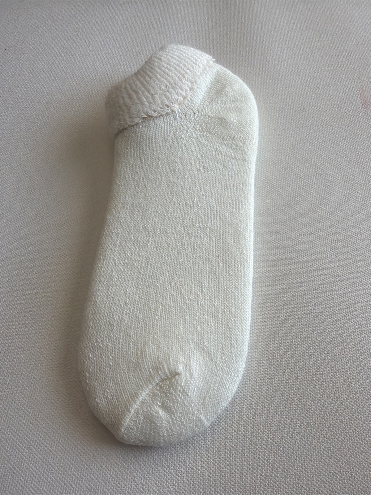 VTG Women’s Socks Low Cut Acrylic 9-11 White Ankle USA Super Soft Irregular 80s.