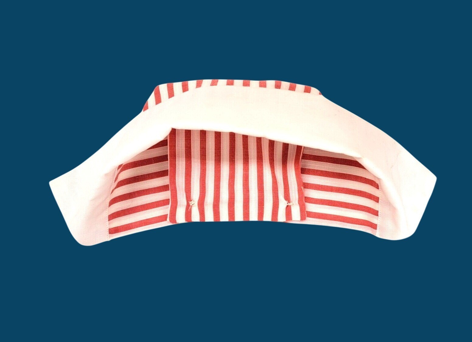 Vintage Candy Striper Uniform 1970s Red White Top Pants Hat 3 Piece Set Imperial