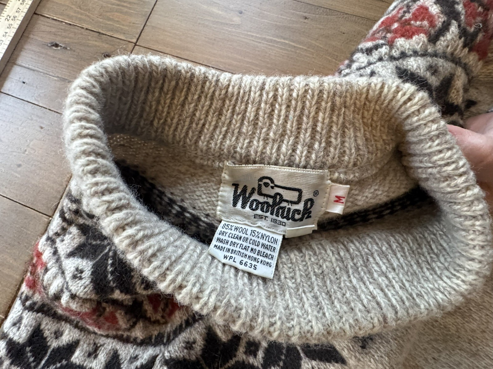 Vintage 1960s Woolrich Sweater. Womens M Fall/Winter Wool Blend Pullover sweater