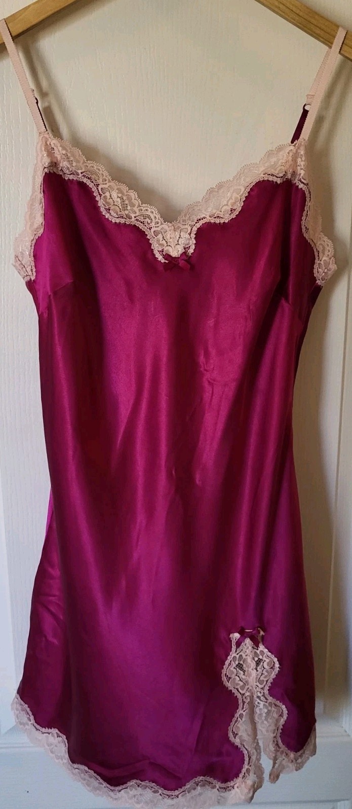 Victoria’s Secret Chemise Slip Dress Hot Pink Magenta Women’s Size Medium Y2K