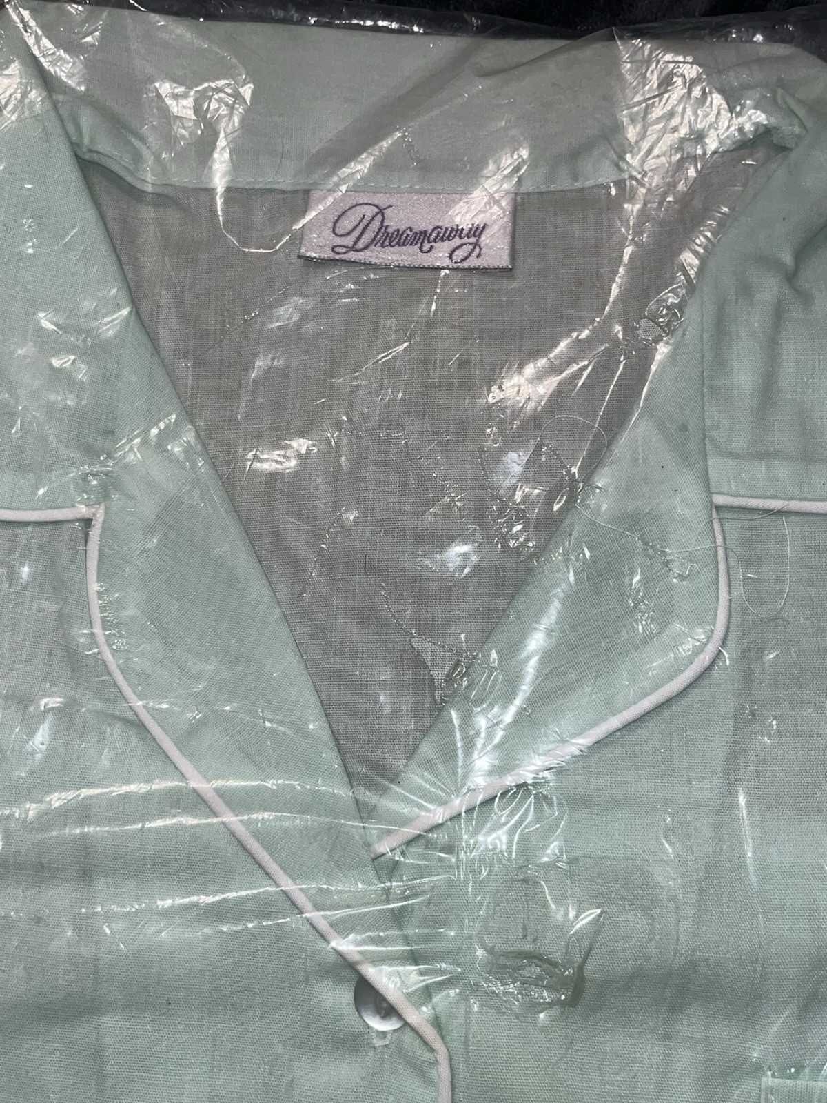 NEW Vintage Dreamaway Mint Nightgown Night Shirt Plus Size 44 Cotton Poly Blend