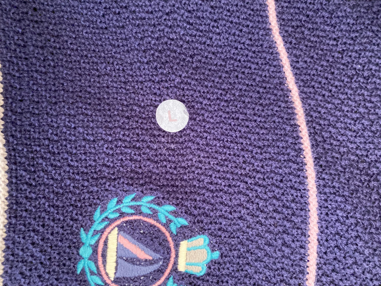 Vintage Golf Sweater Size Large 80s Ladies Retro Old Money Preppy Grandma 1980s