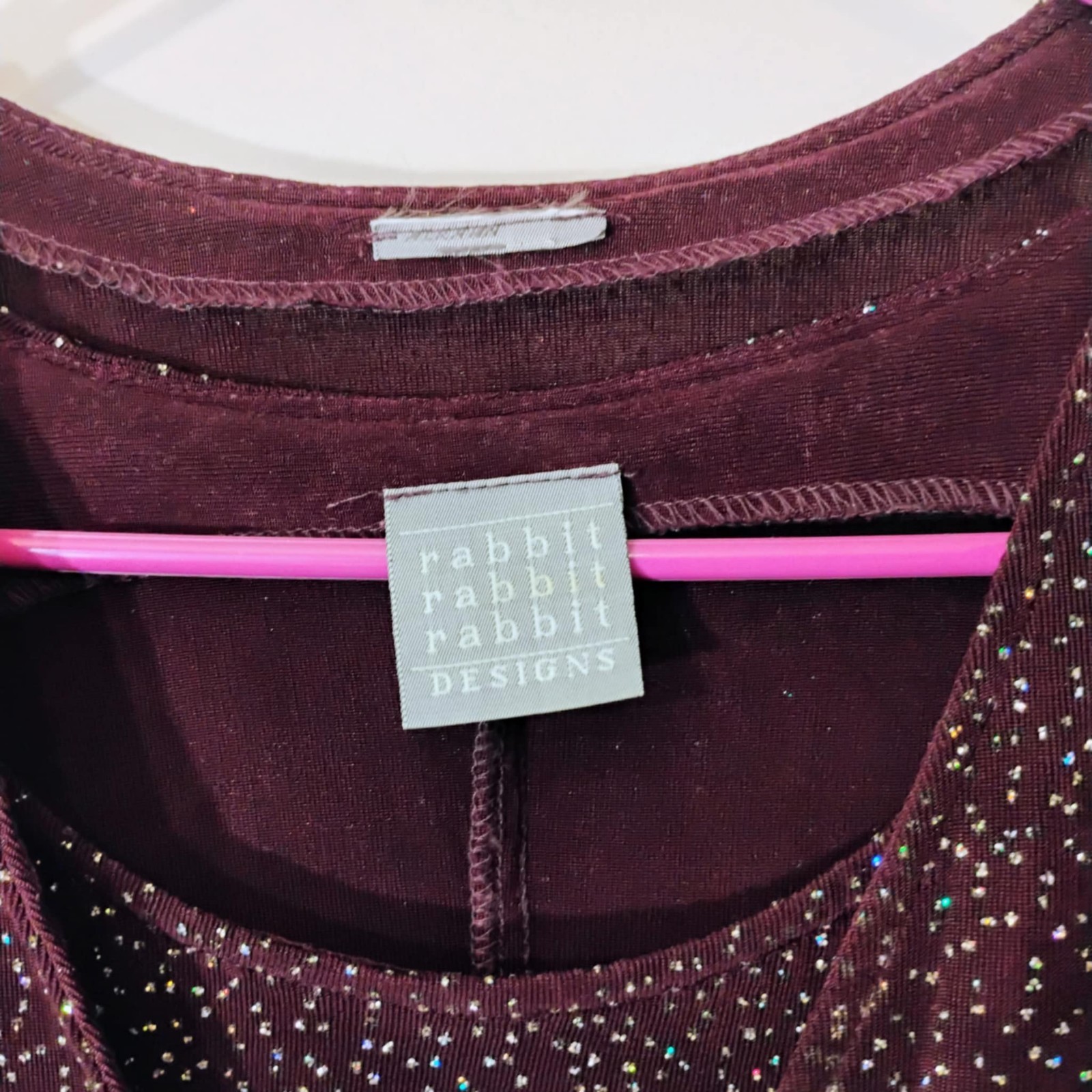 Vintage Rabbit Designs Sleeveless Mini Dress & Jacket Purple Sparkles Shimmer