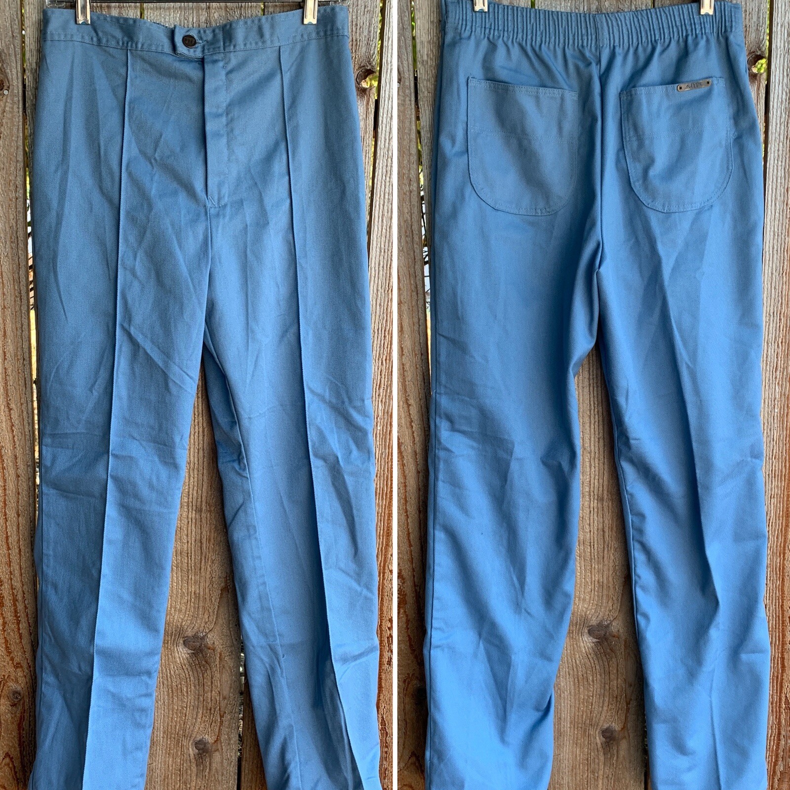 Vintage JTF Pants High Waist Blue Talon Zipper 12 (29” waist resting) 70s 80s