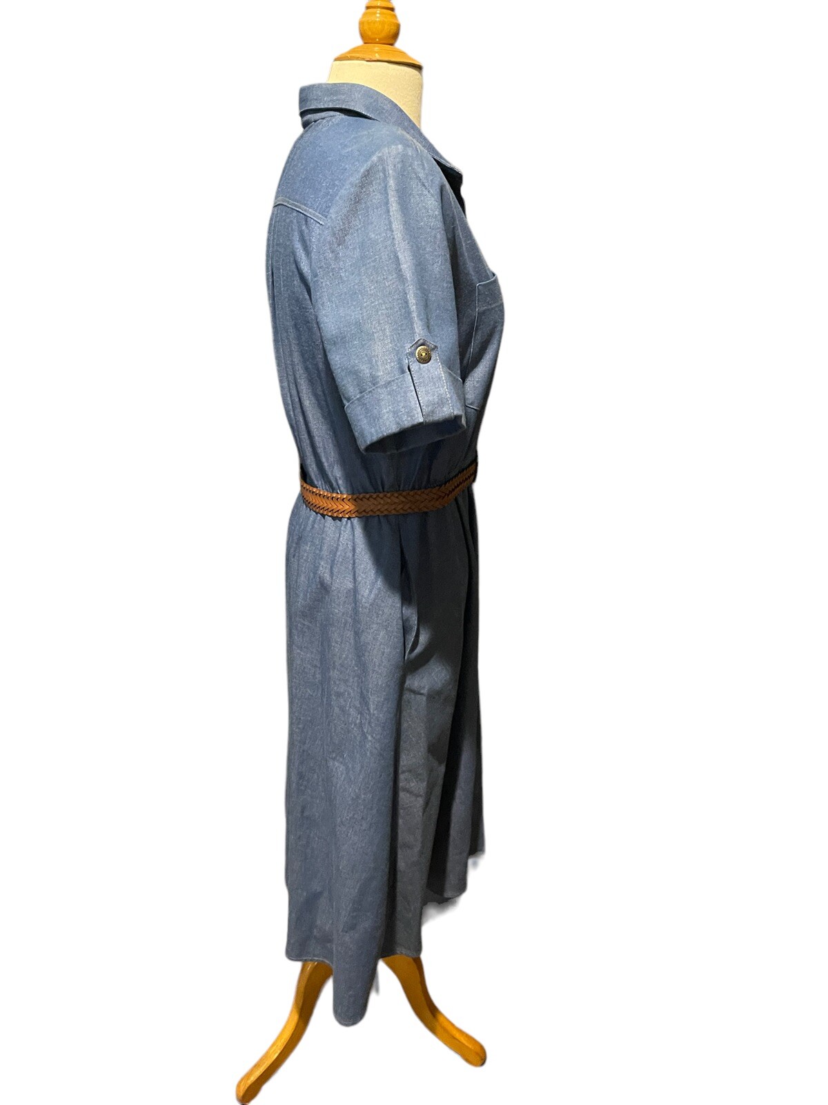 80s Vintage Chelsea Jones Collection Jean dress casual womens RARE sz 10P