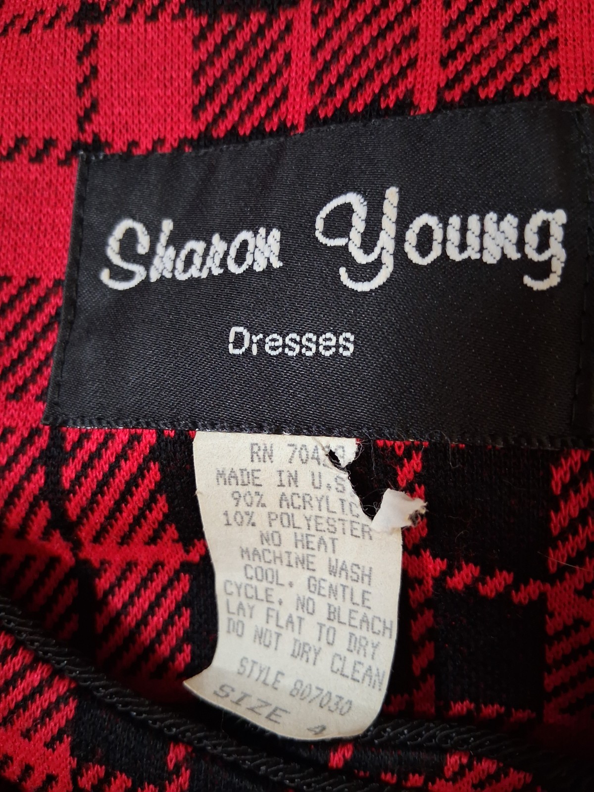 Vintage Sharon Young Red And Black Skirt & Jacket Clueless Y2k