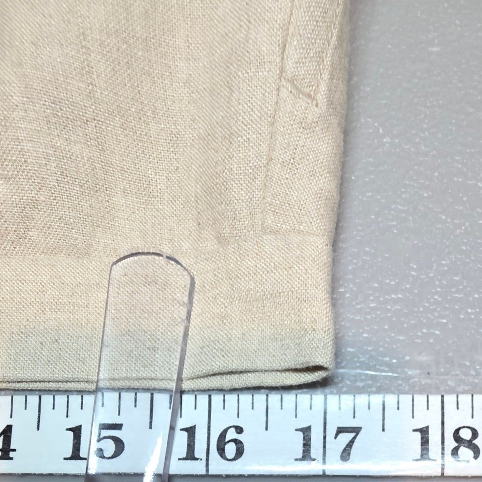 Eddie Bauer Women 16 Vintage 100% Linen High Rise Straight Leg Pants in Flax NWT