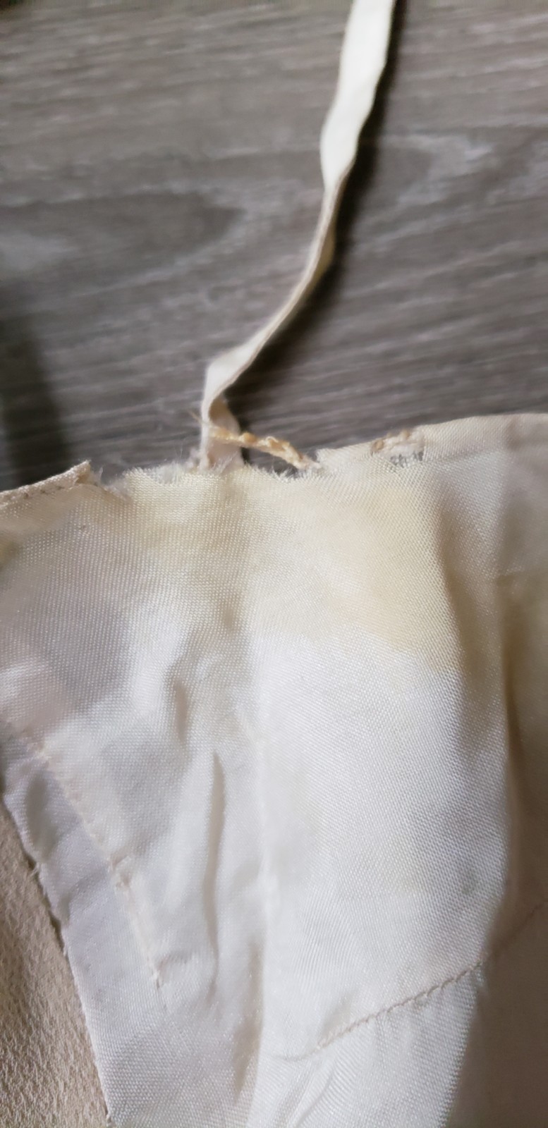 VTG 30s? Cream Camisole Top Sz XXS? Study Design Inspiration Costuming DAMAGED