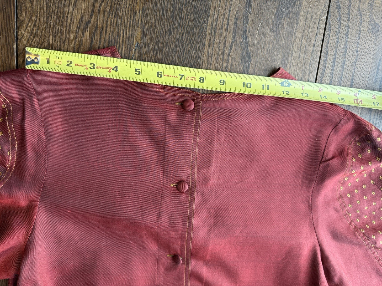 Christyne Forti Vintage Midi 100% Silk Red Dress Women’s Size 12 Lining 1980s