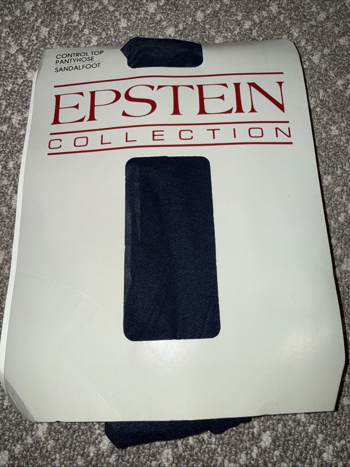 Vintage 80-90s Epstein Collection Pantyhose – Deadstock NIP Midnight Navy Size B