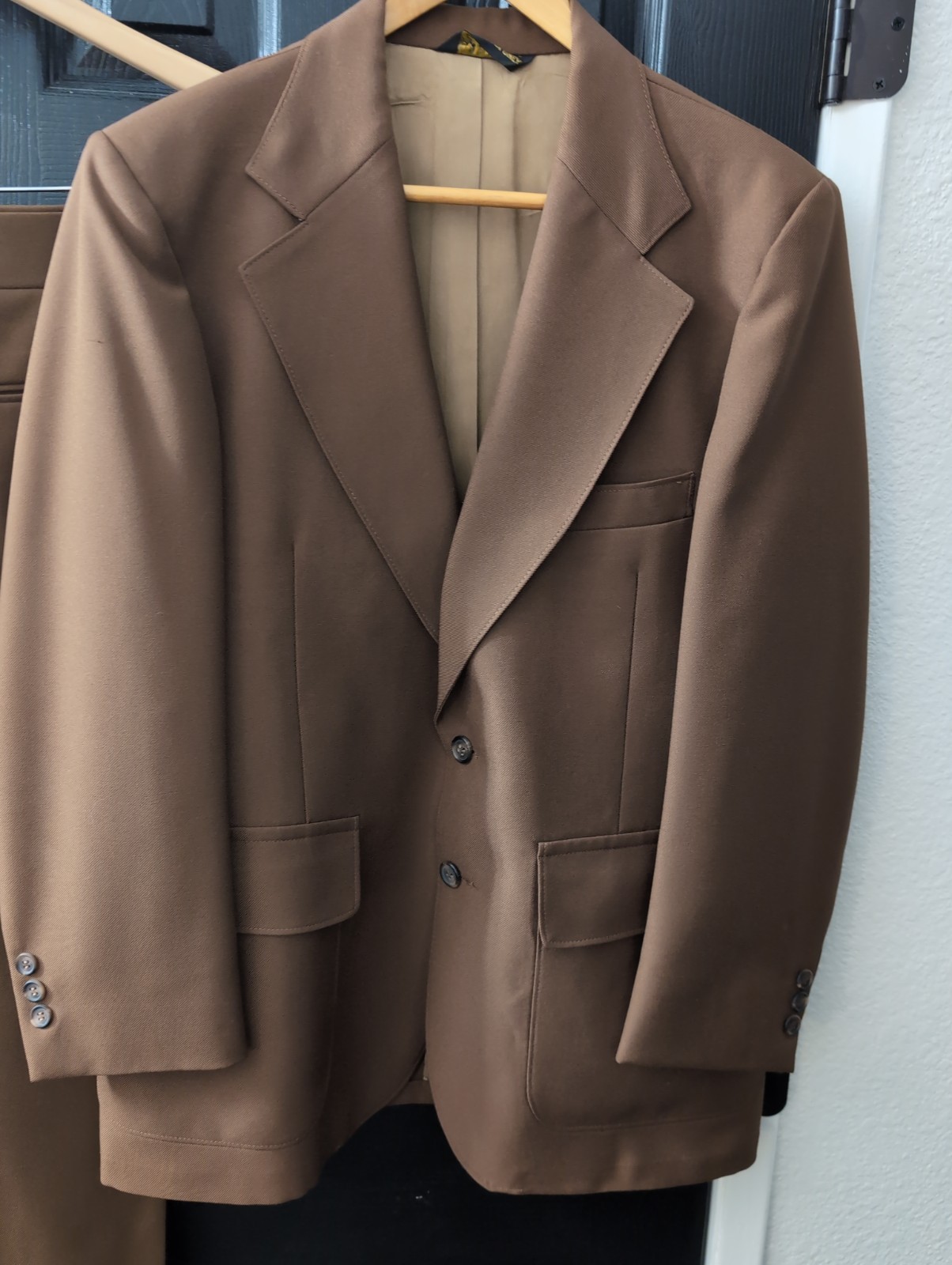 Vintage 1960’s Roberts Southern California 3-piece Suit Brown 40R /Pants 32×25.5
