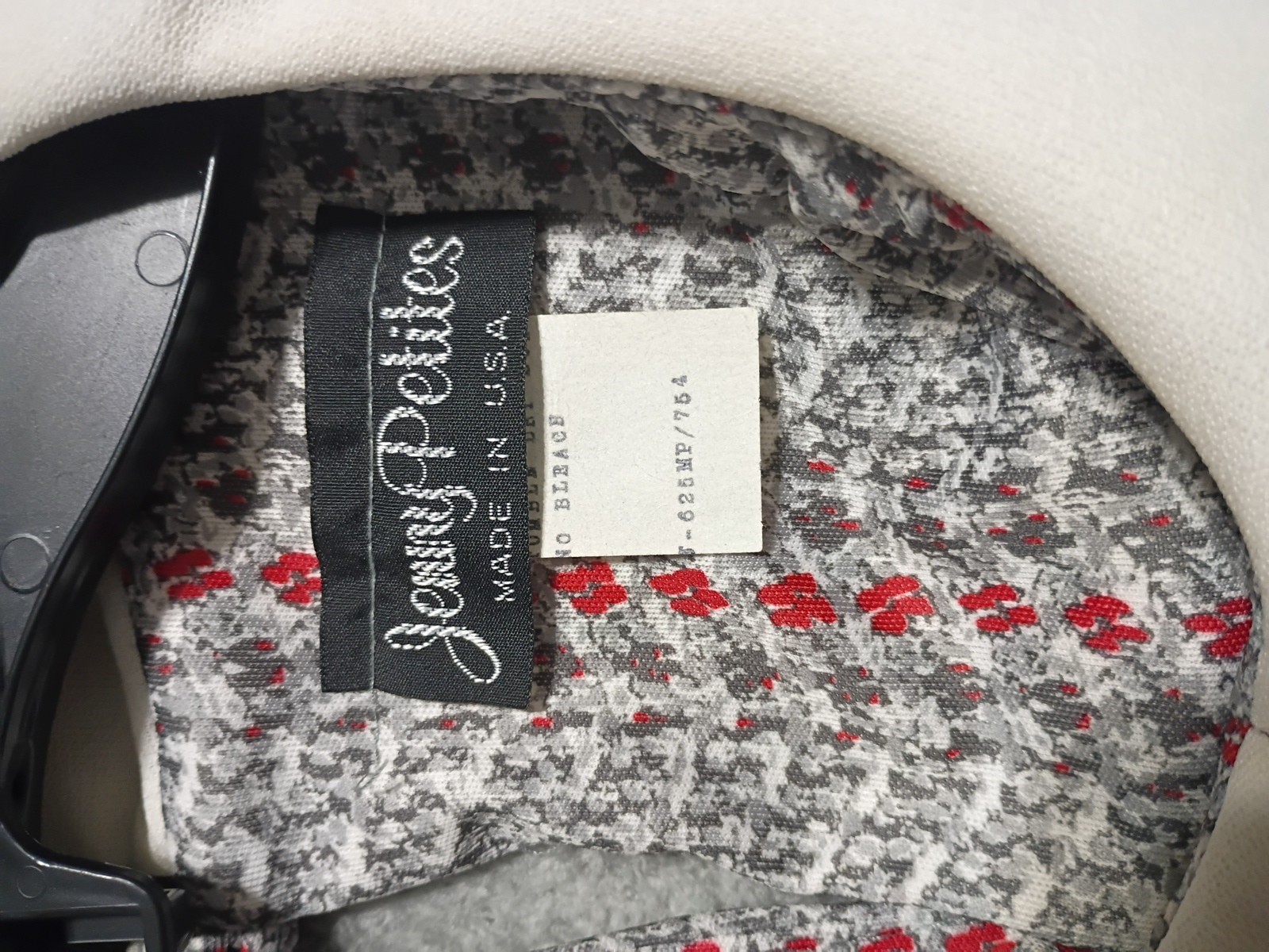 Vintage Jenny Petite 14 Polyester Made In USA Grey And Red