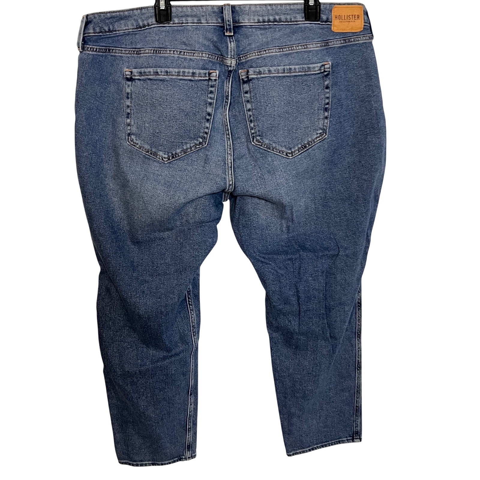 Hollister Curvy High Rise Jeans W35S Vintage Stretch Light Wash